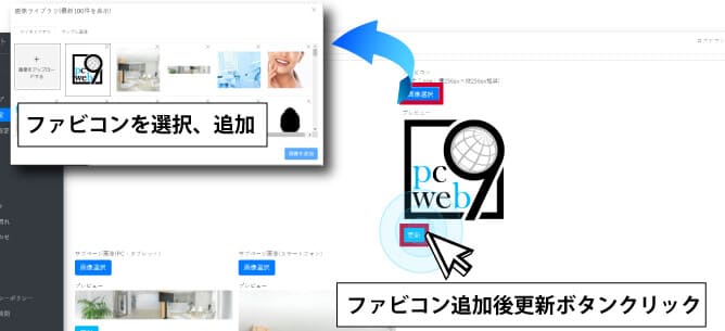 ファビコンの設定